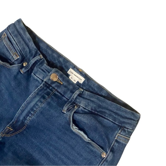 Good American Blue Jeans with Distressed Detail & Hem Women’s 10/30 Casual - Picture 8 of 11